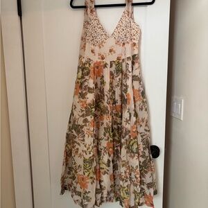 Free People Floral Smocked Dress